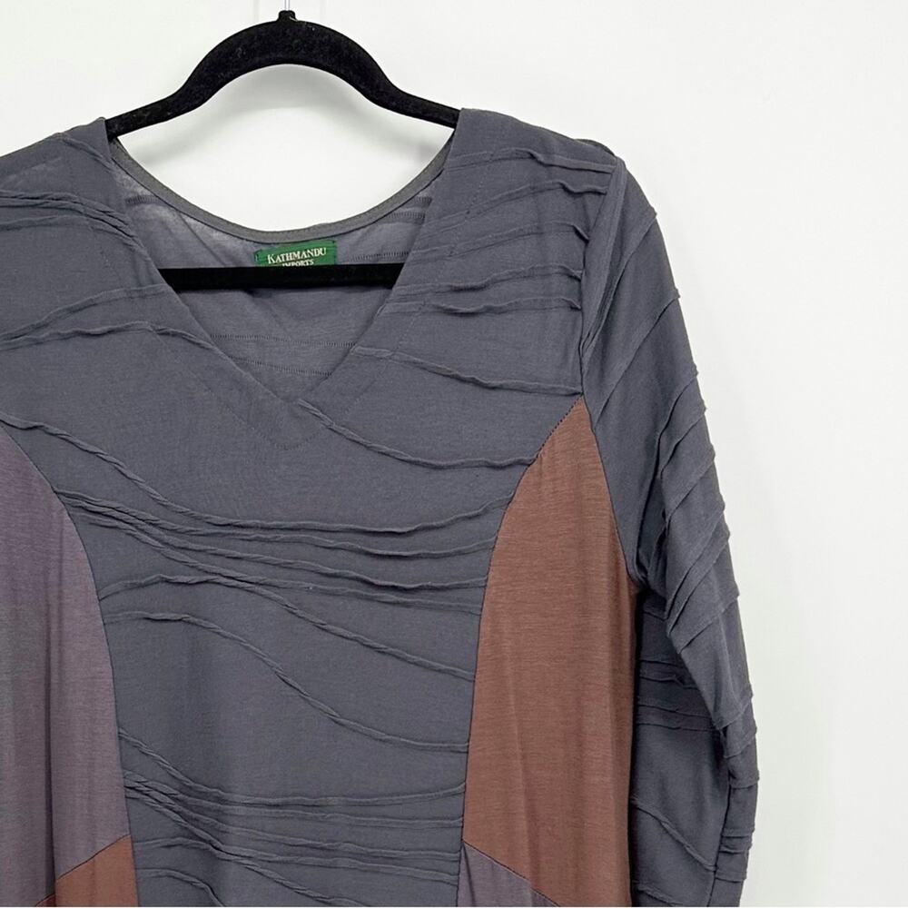 Kathmandu Imports Gray Brown Dress
